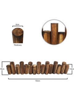 Wooden Garden Fence Brown 90x20x6cm - v1639218923/N52079292A_3