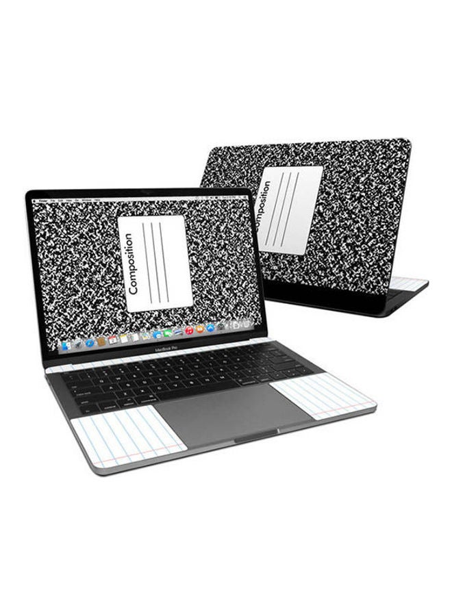 Composition Notebook Skin Cover For Macbook Pro Pre 2020 Multicolour 