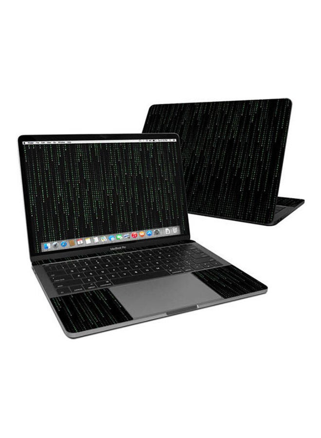 Generic Matrix Style Code Skin Cover For Macbook Pro Pre 2020 Multicolour 