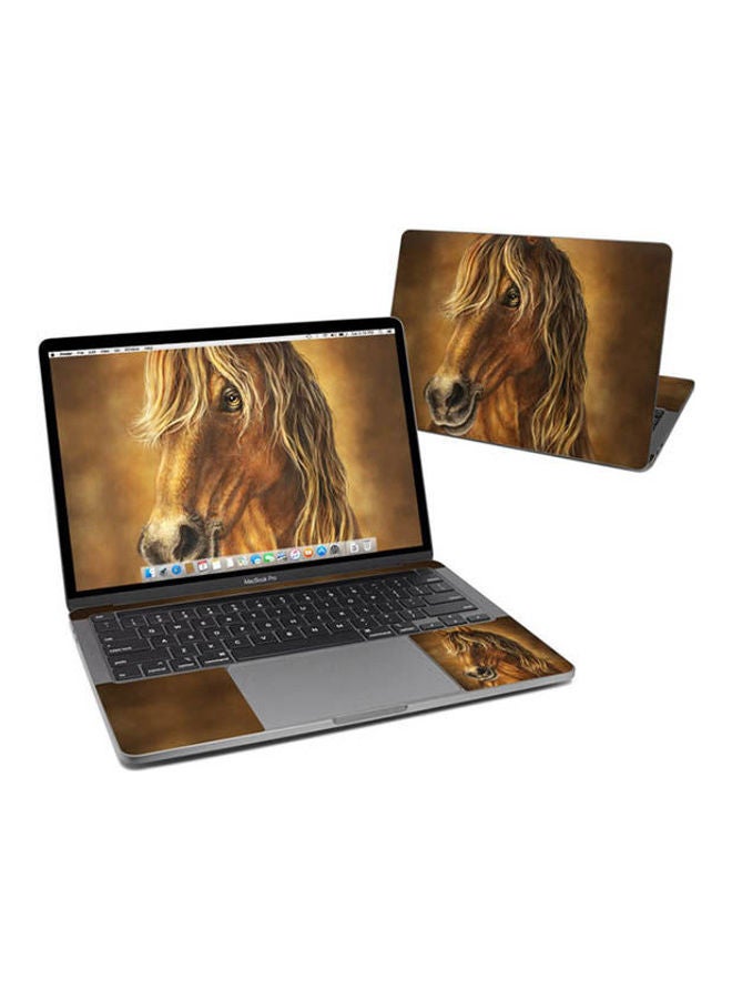 غطاء حماية ذهبي لجهاز ماك بوك برو متعدد الألوان
