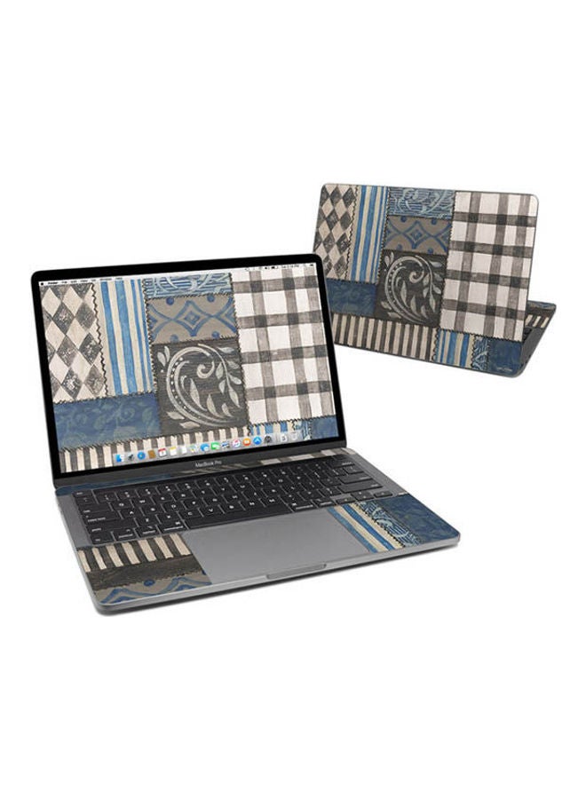 Country Chic  Skin Cover For Macbook Pro Blue