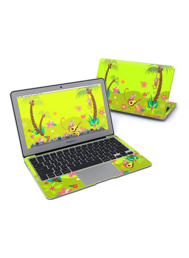 Monkey Melody Skin Cover For Macbook Air Pre 2018 Multicolour 