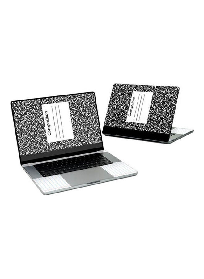 Composition Notebook Skin Cover For Macbook Pro Multicolour 