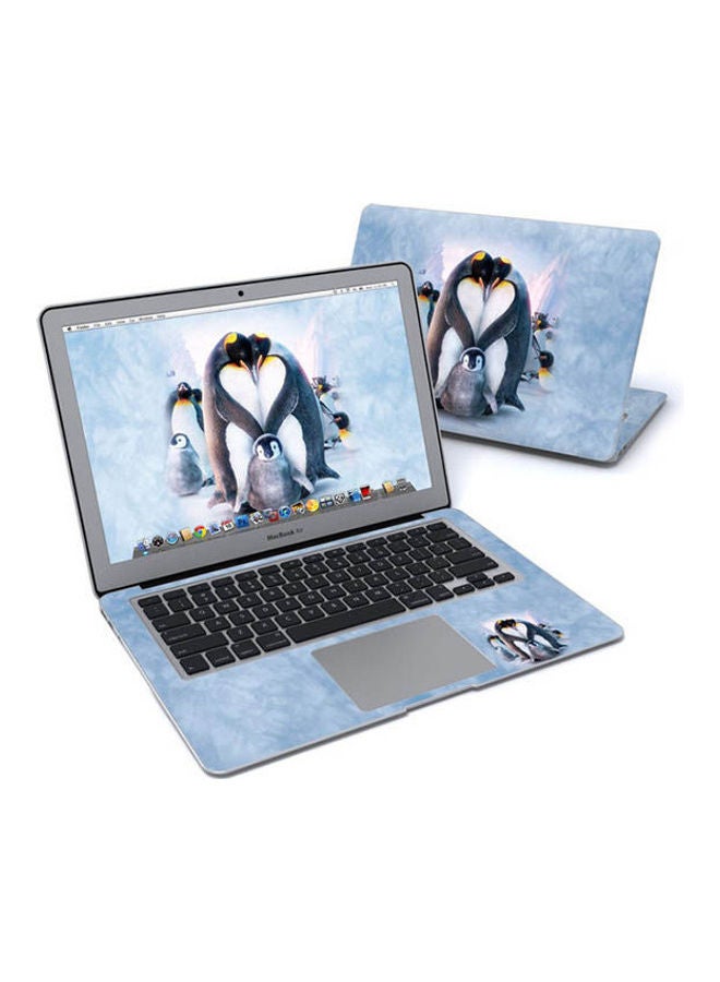 Generic Penguin Heart Skin Cover For Macbook Air Pre 2018 Multicolour 