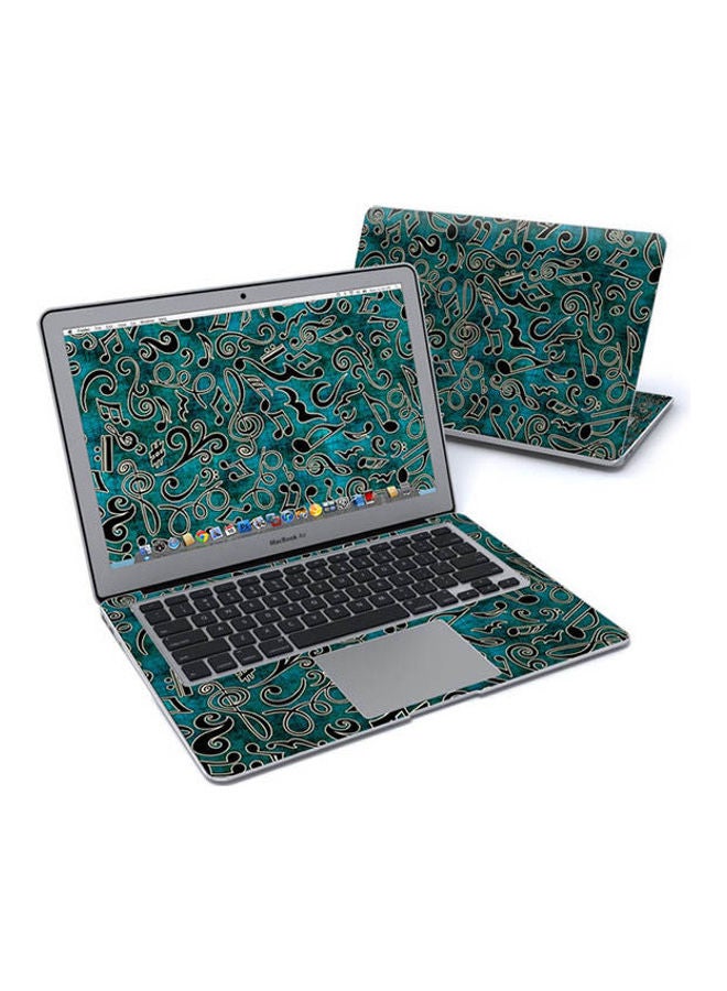 Music Notes Skin Cover For Macbook Air Pre 2018 Multicolour