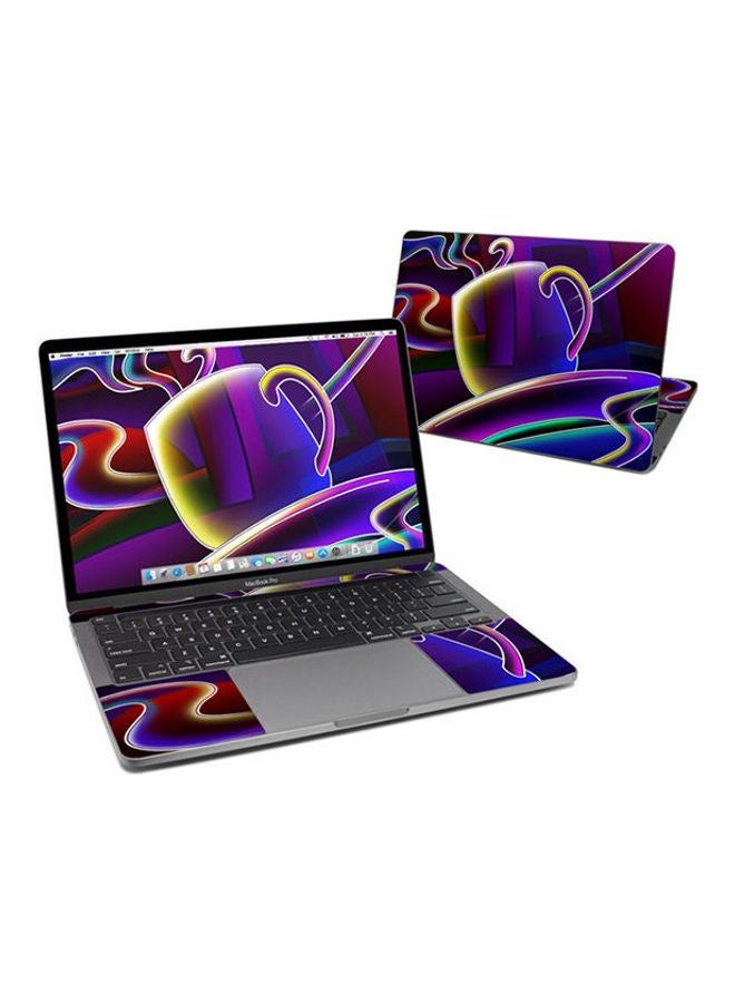 Coffee Break Skin Cover For Macbook Pro Multicolour