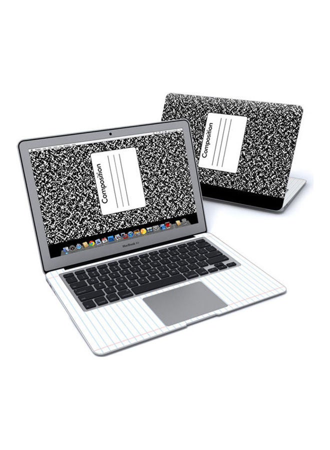 Composition Notebook Skin Cover For Macbook Air Pre 2018 Multicolour 