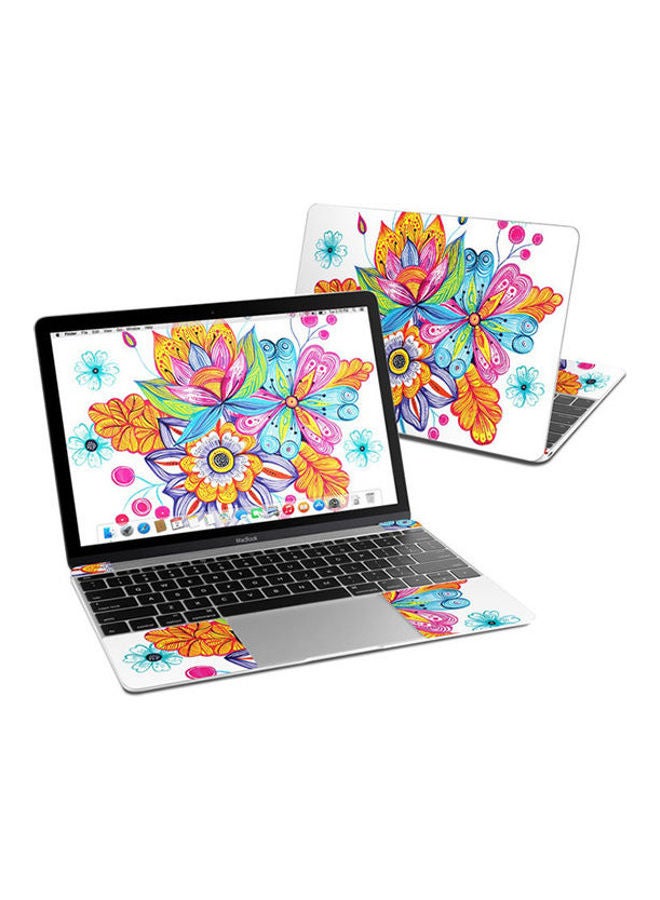 Flowers Bouquet Skin Cover For Macbook Multicolour