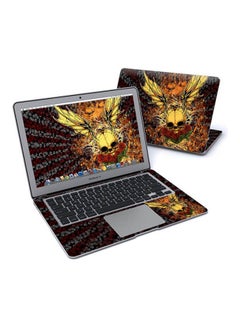 Generic Radiant Skull Skin Cover For Macbook Air Pre 2018 Multicolour 