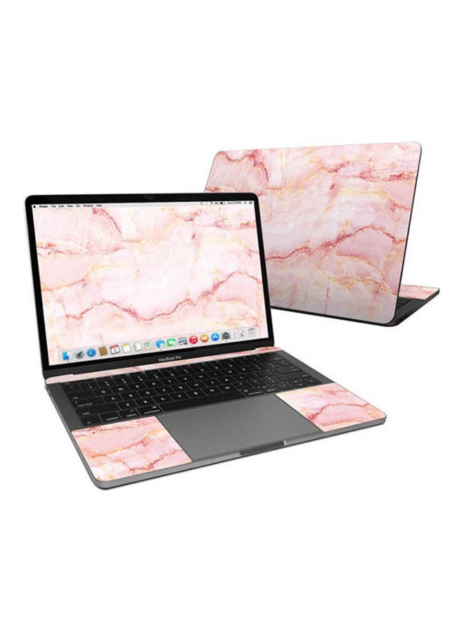 غطاء حماية من الرخام والساتان لجهاز ماك بوك برو قبل 2020 متعدد الألوان
