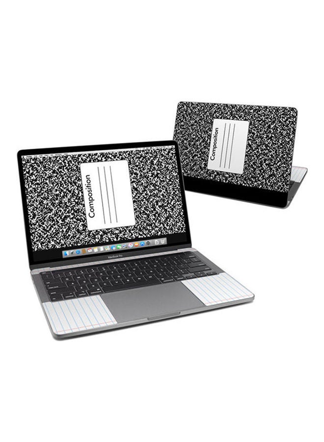 Composition Notebook Skin Cover For Macbook Pro Multicolour 