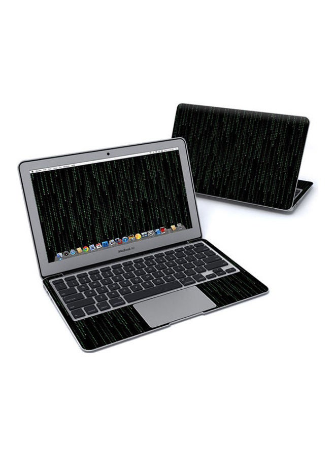 Generic Matrix Style Code Skin Cover For Macbook Air Pre 2018 Multicolour 