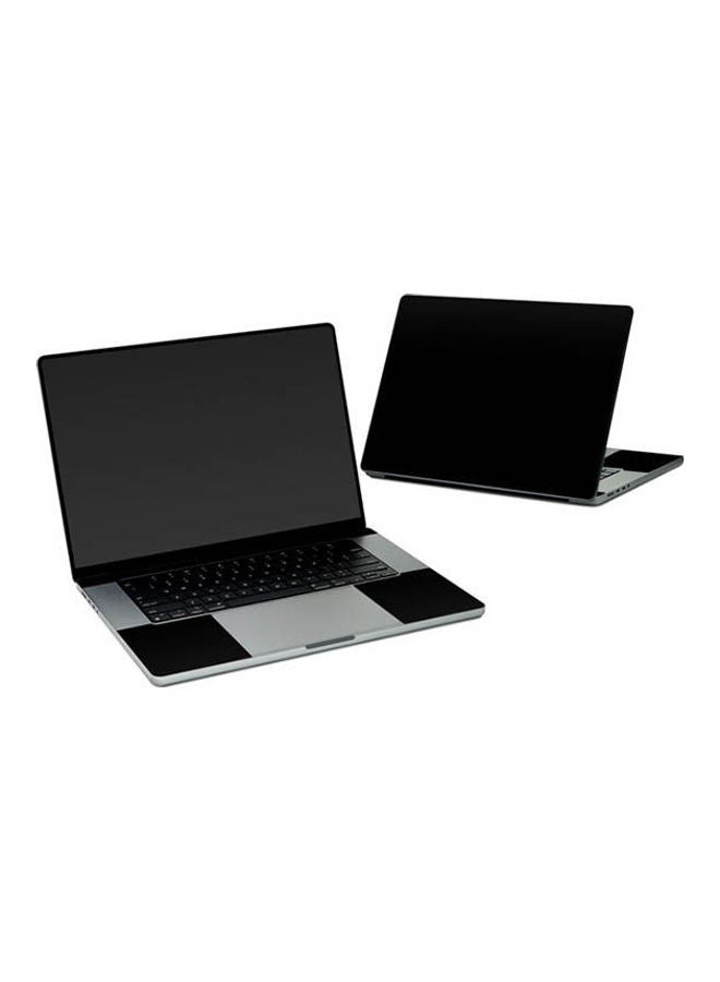 Solid State Black Skin Cover For Macbook Pro Multicolour