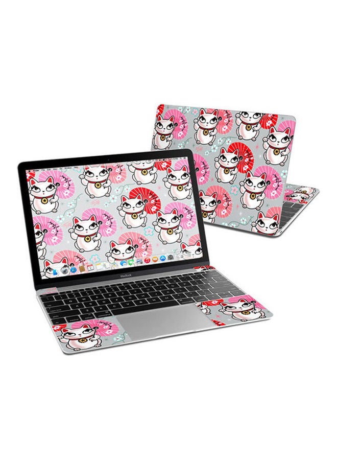 غطاء حماية من كيوت كيتي لجهاز ماك بوك متعدد الألوان.