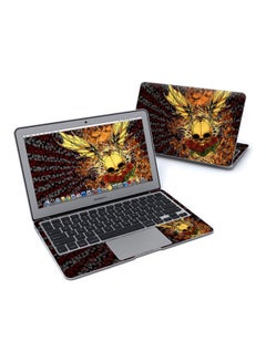 Generic Radiant Skull Skin Cover For Macbook Air Pre 2018 Multicolour 