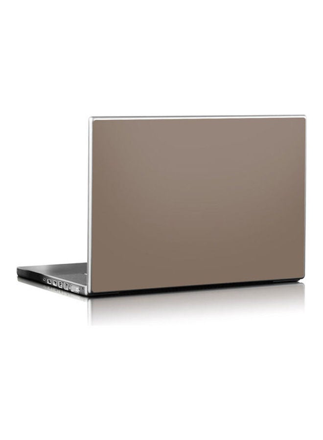 Solid State Flat Dark Earth Skin Cover For Laptop Universal Fit Beige