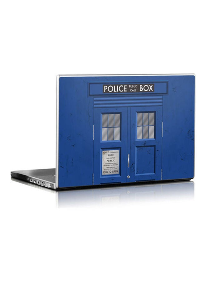 Police Box Skin Cover For Laptop Universal Fit Multicolour