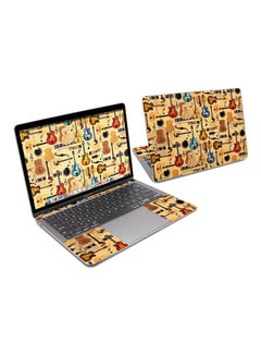 Guitar Collage Skin Cover For Macbook Air Multicolour