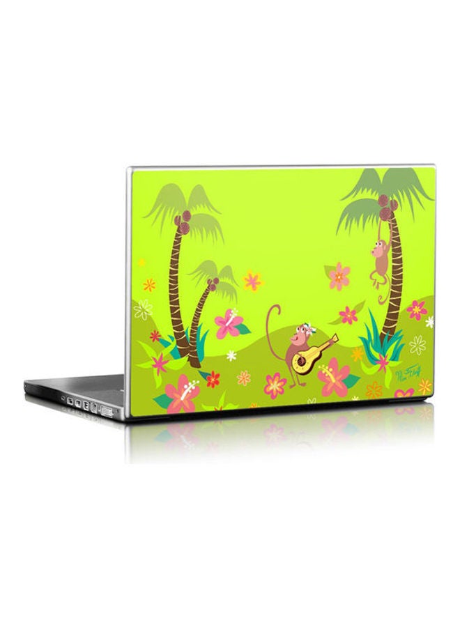 Monkey Melody Skin Cover For Laptop Universal Fit Multicolour 