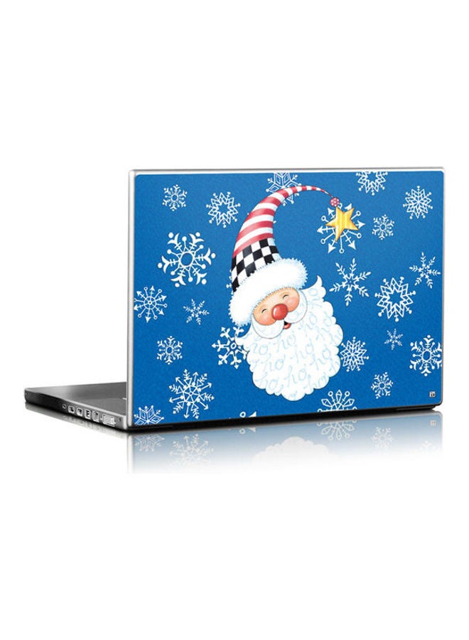 Santa Snowflake Skin Cover For Laptop Universal Fit Multicolour
