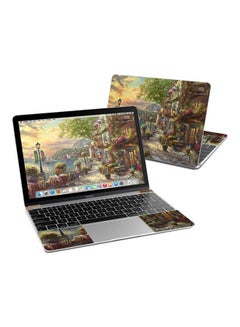 French Riviera Cafe Skin Cover For Macbook Multicolour
