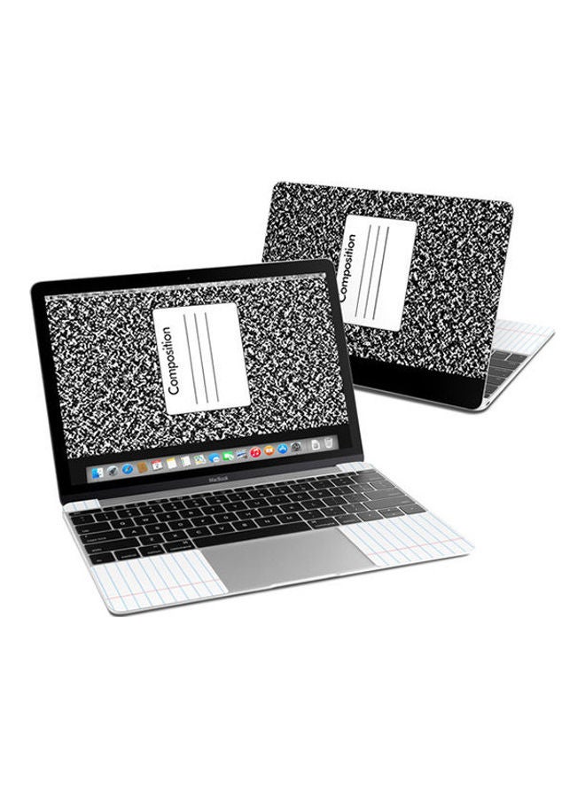 Composition Notebook Skin Cover For Macbook Multicolour 