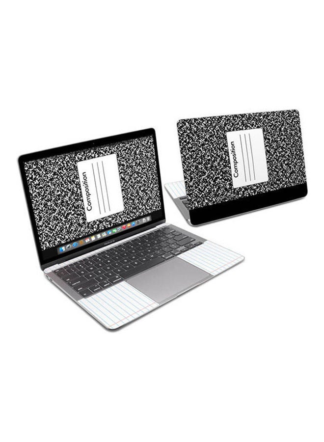 Composition Notebook Skin Cover For Macbook Air 13 Multicolour 
