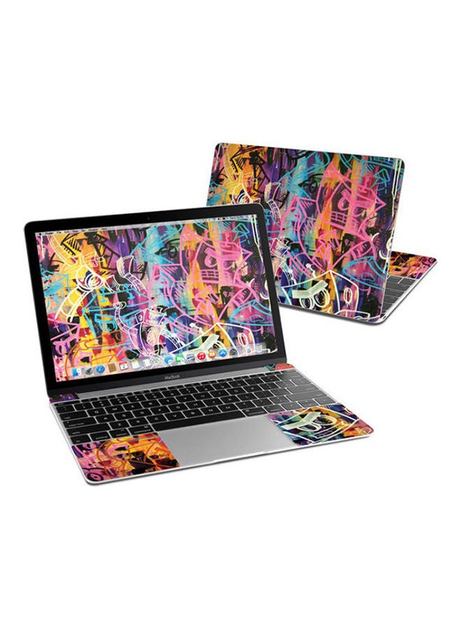 Generic - Robot Roundup Skin Cover For Macbook Multicolour - Image 1
