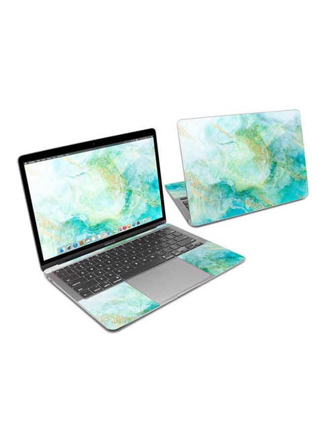 غطاء حماية من الرخام لجهاز ماك بوك إير قياس 13 بوصة متعدد الألوان