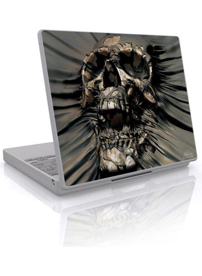 Generic Skull Wrap Skin Cover For Laptop Universal Fit Multicolour 