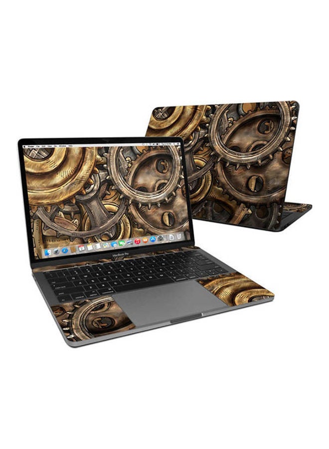 Gears Skin Cover For Macbook Pro Pre 2020 Multicolour