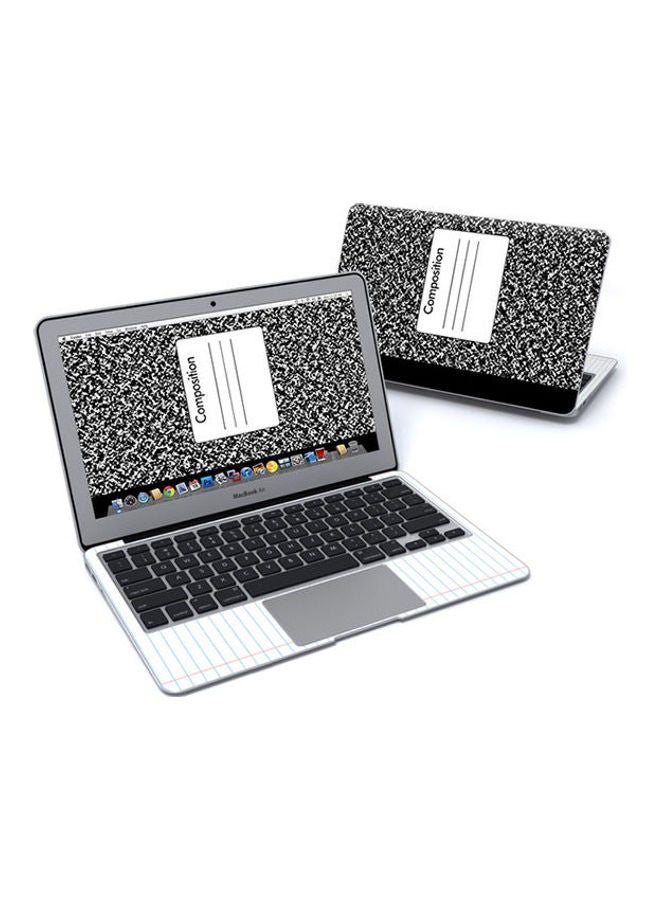 Composition Notebook Skin Cover For Macbook Air Pre 2018 Multicolour 