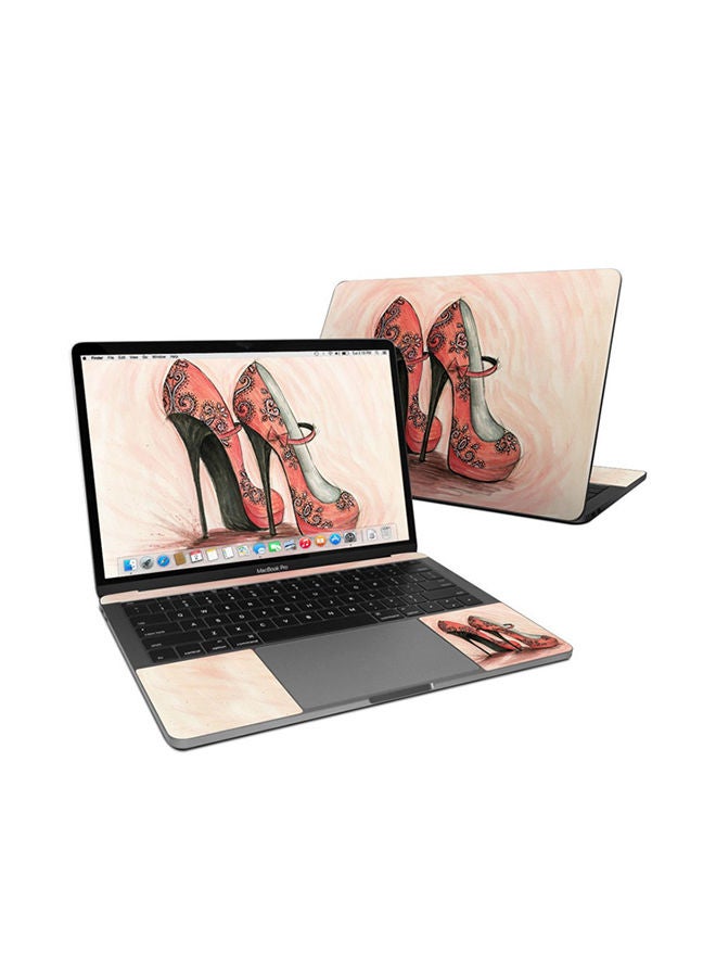 Coral Shoes Skin Cover For Macbook Pro Pre 2020 Multicolour