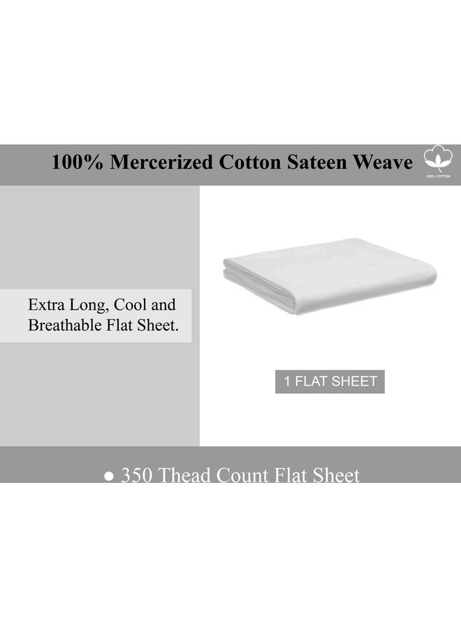 Hotel Linen Klub Single Bed Sheet Cotton White 180 x 280cm  - Image 3