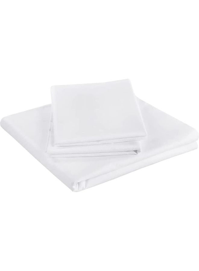 Hotel Linen Klub 3-Piece Deyarco Hotel Linen Klub Double Duvet Cover 350TC 100% Long Staple Sateen Luxury Quality With Easy Button Closure Cotton White  - Image 2