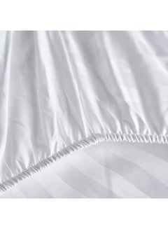 Hotel Linen Klub Fitted Sheet Cotton White 150x200+30cm  - Image 4