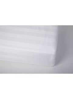 Hotel Linen Klub Fitted Sheet Cotton White 150x200+30cm  - Image 5