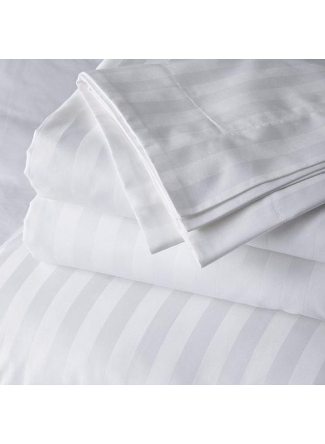 Hotel Linen Klub 100% Cotton 600TC Queen Bed Sheet Set White 240 x 260cm - v1639291949/N52135350A_1