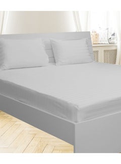 Hotel Linen Klub Fitted Sheet Cotton White 150x200+30cm  - Image 1