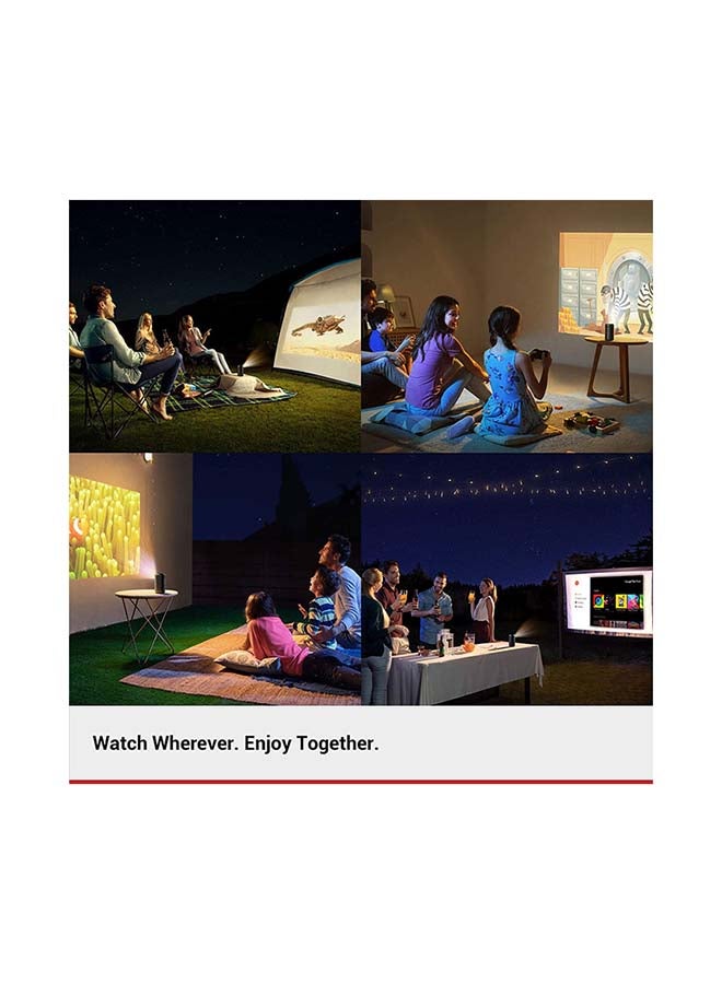 Nebula - Capsule II Smart Mini 720p HD Portable Projector With Wi-Fi DLP 8W Speaker D2421 Black - Image 1