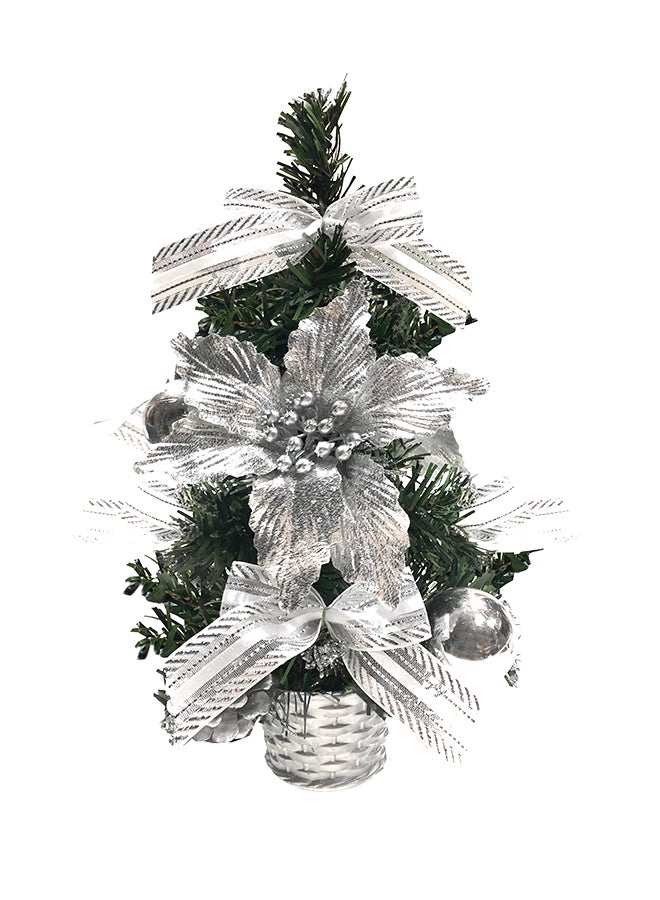 CHRISTMAS MAGIC Decorated Tree Silver 30cm 