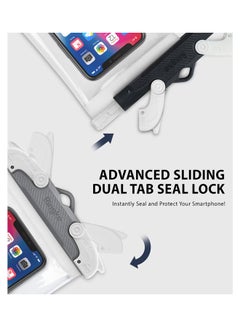 Ringke Waterproof Phone Case IPX8 Sealed Clear Dry Bag with Lanyard Strap for iPhone, Samsung, Huawei White  - Image 3