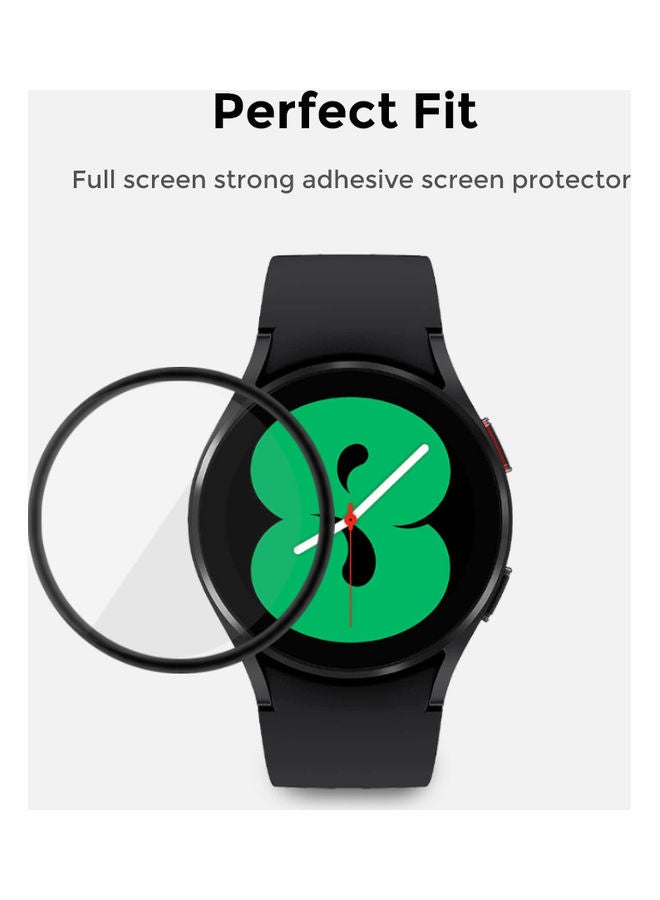 O Ozone 2 Pack Tempered Glass Protector for Samsung Galaxy Watch 4 44mm Clear - Image 2