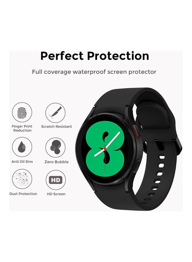 O Ozone 2 Pack Tempered Glass Protector for Samsung Galaxy Watch 4 44mm Clear - Image 3