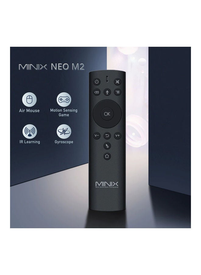 Minix - NEO M2 2.4G Motion Air Mouse Remote with Voice Six-Axis Gyroscope Remote for Smart TV Box, PC Black - Image 1