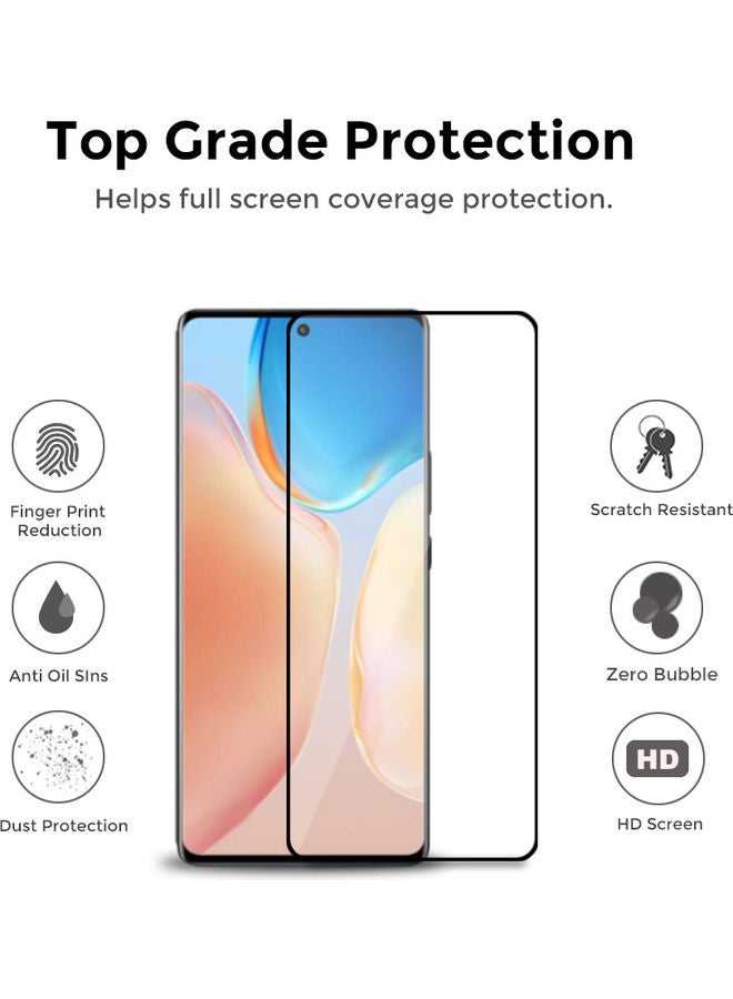 O Ozone Pack of 2 HD Tempered Glass Protector for Xiaomi 11T Black  - Image 3