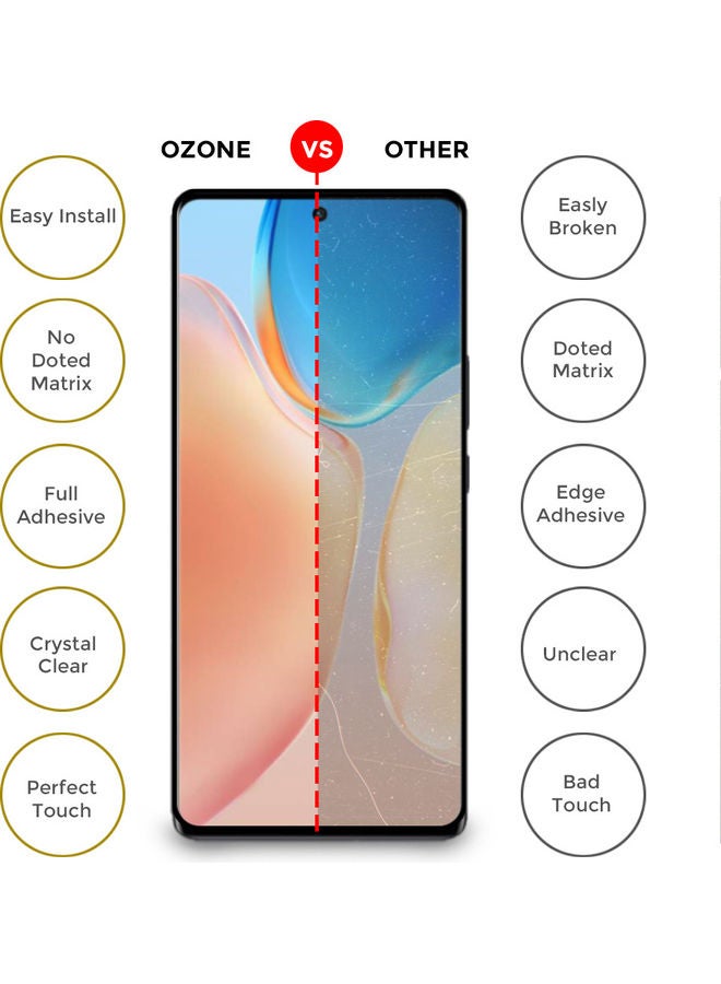 O Ozone Pack of 2 HD Tempered Glass Protector for Xiaomi 11T Black  - Image 4