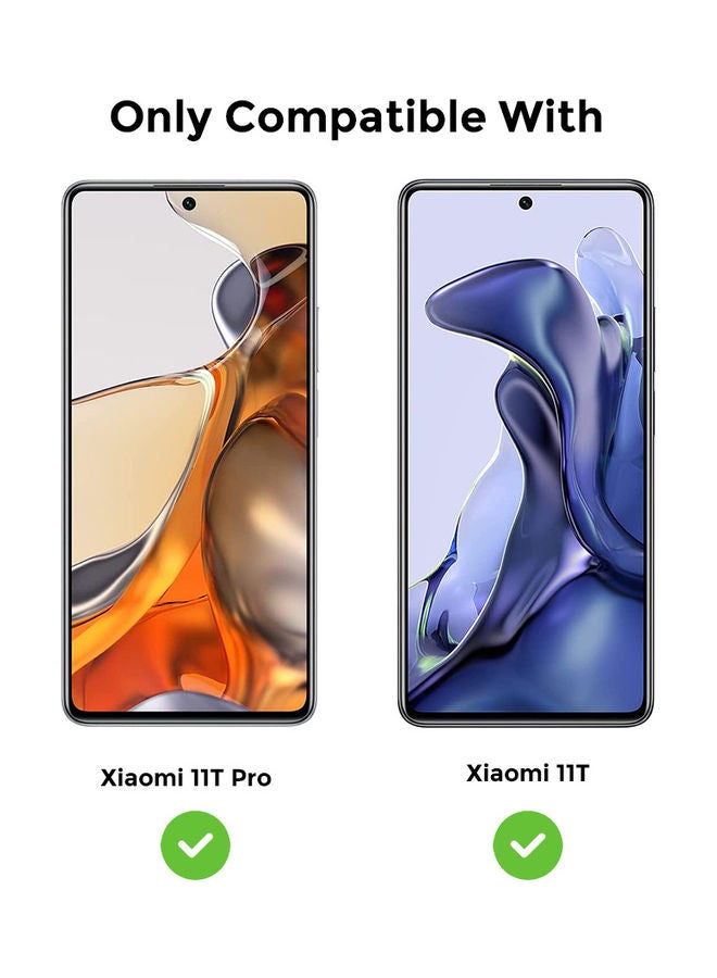O Ozone Pack of 2 HD Tempered Glass Protector for Xiaomi 11T Black  - Image 5