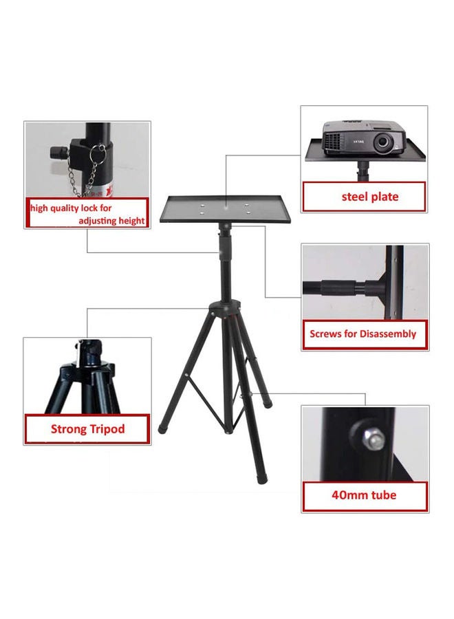 Wownect Pack of 2 Multi-Functional Tripod with Mounting Bracket and Rack Tray Black  - Image 5