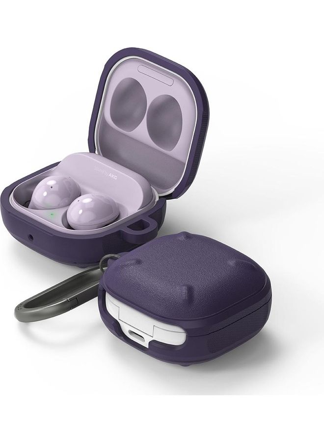 Ringke Hard PC Shockproof Onyx Case With Keychain For Samsung Galaxy Buds 2/Galaxy Buds Pro/Buds Live Purple - Image 1